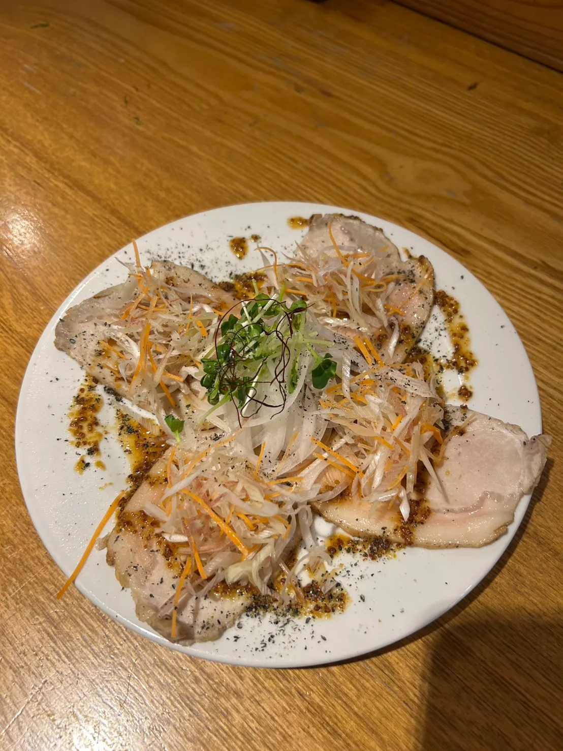徳之島産豚の炙りローストポーク
